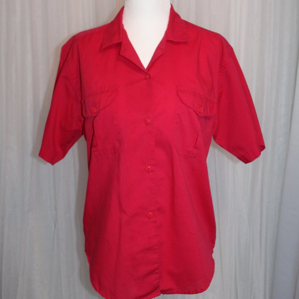 Fuchsia Pink Center Aisle Short Sleeve Shirt